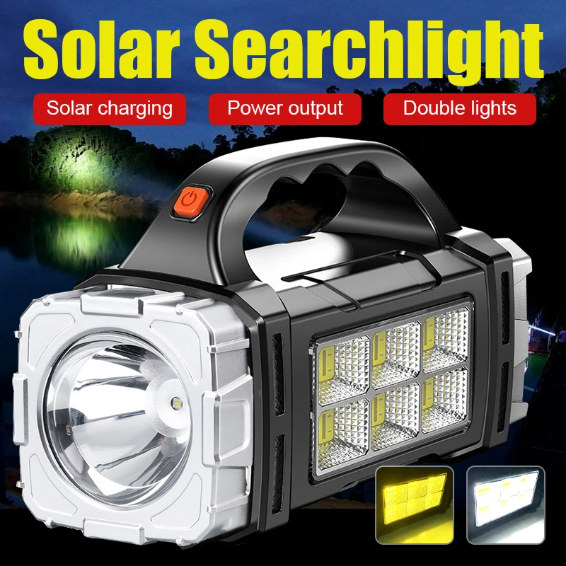 Renewable Energy Source - 2024 Leistungsstarke LED-Taschenlampe USB + Solar
