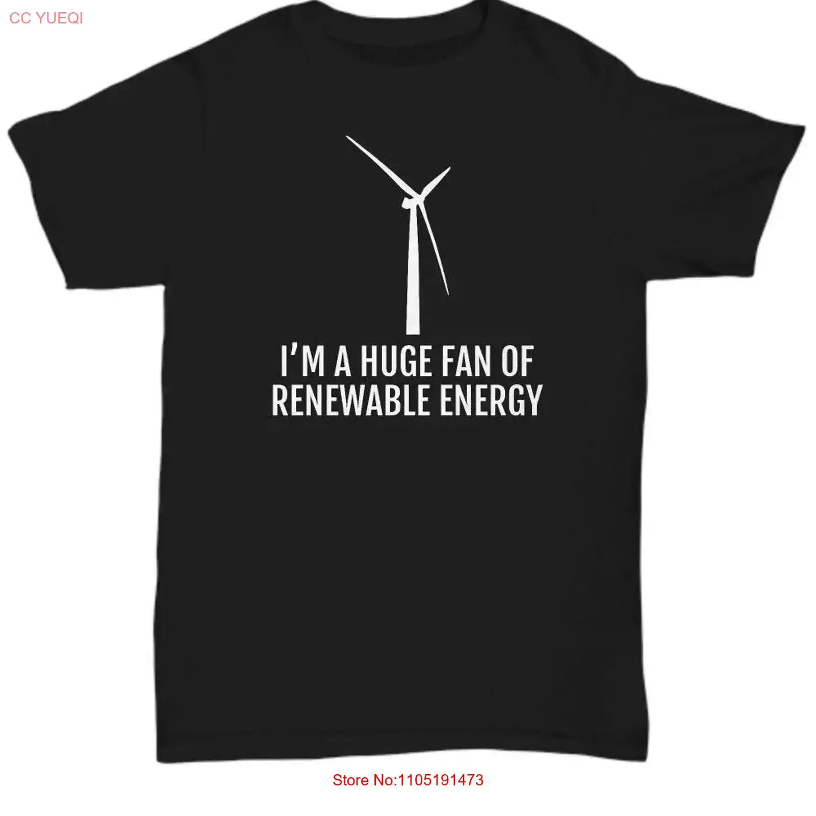 Renewable Energy Global - Windenergie-T-Shirt, sauberer Klimawandel, Ökologie, riesiger Fan