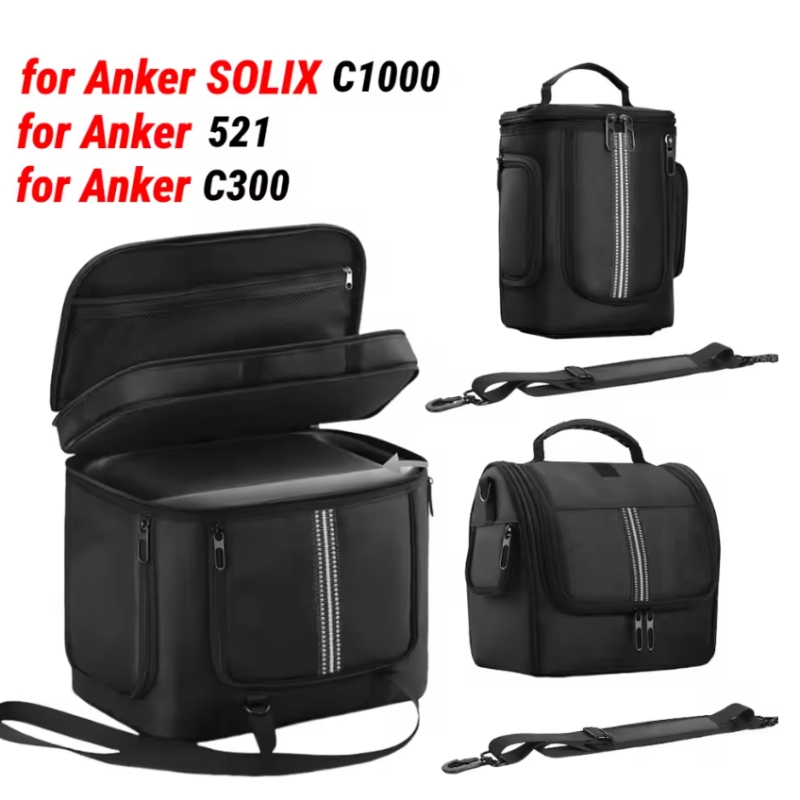 Anker Power Station Solix C1000 - Tragetasche für Anker 521/C300/SOLIX C1000/2000 Tragbare