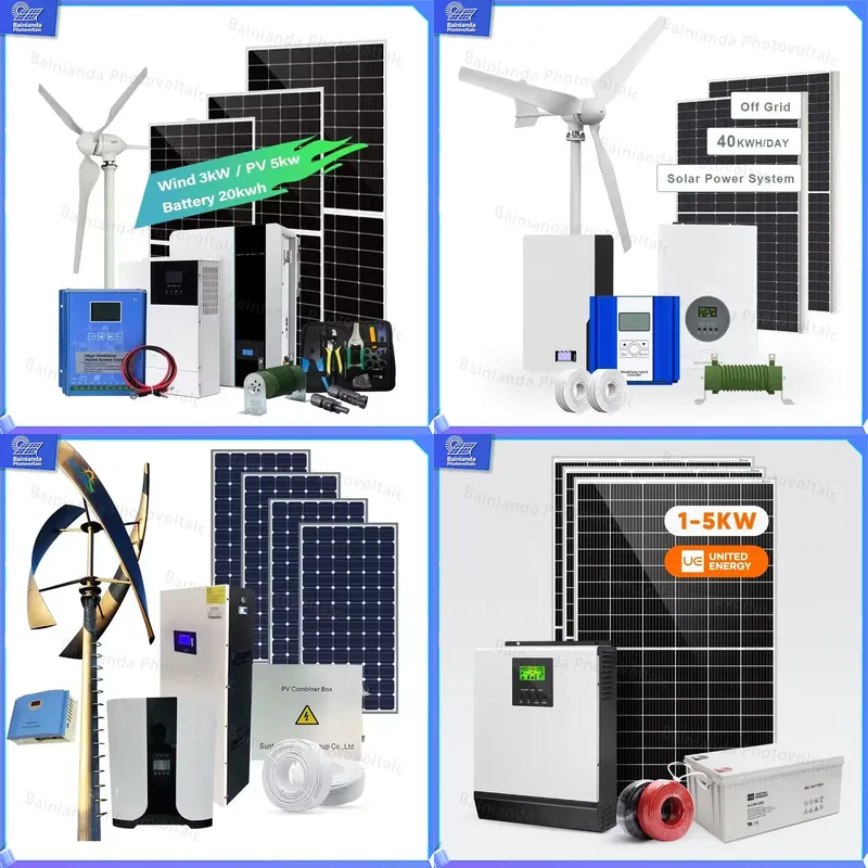 Wind Solar Hybrid Kit - 3KW Solar-Windturbinen-Generator 5KW Hybrid-Controller 48V Permanentmagnet-System