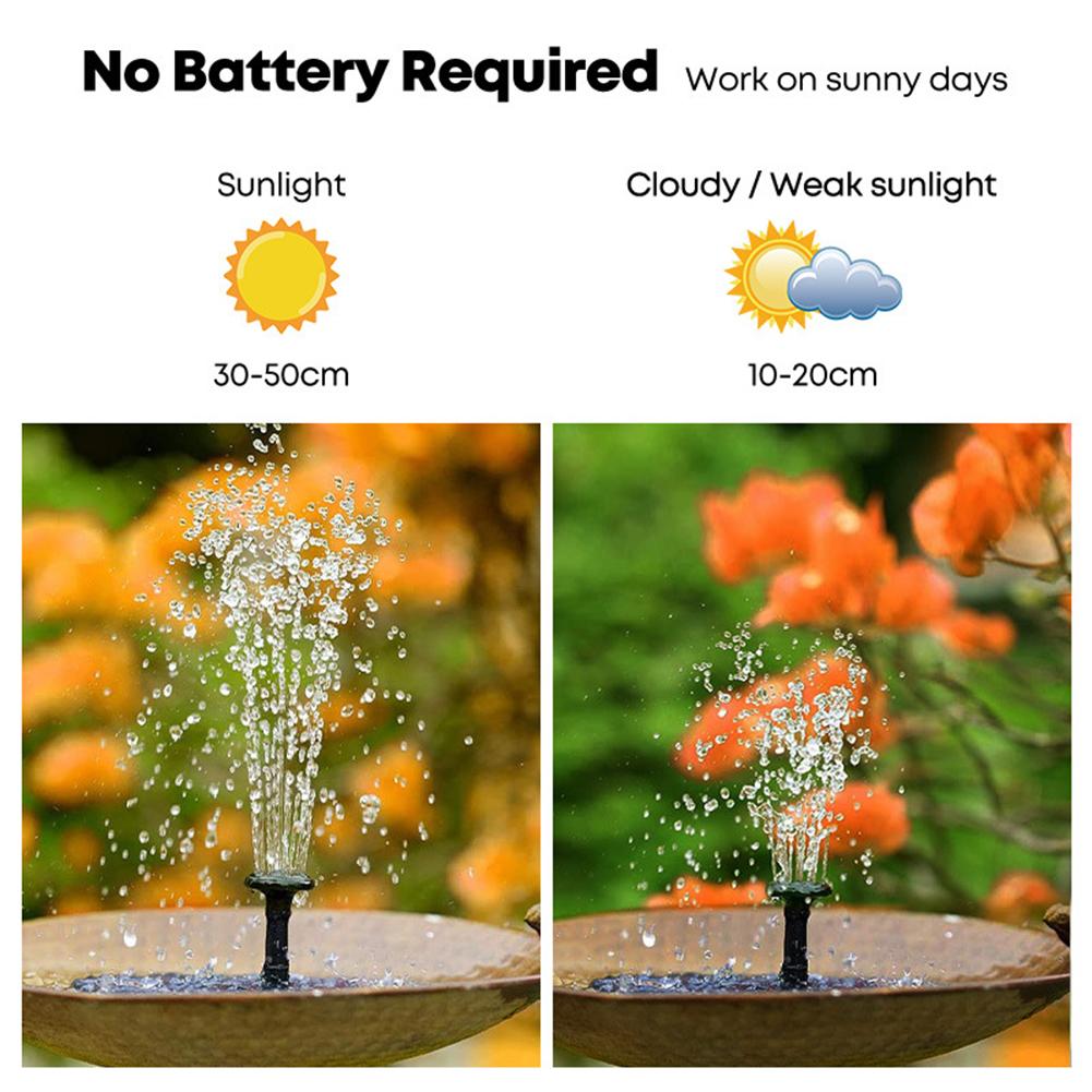 Solar Pool Pump Kit - Solar-Springbrunnen für den Außenbereich mit 6