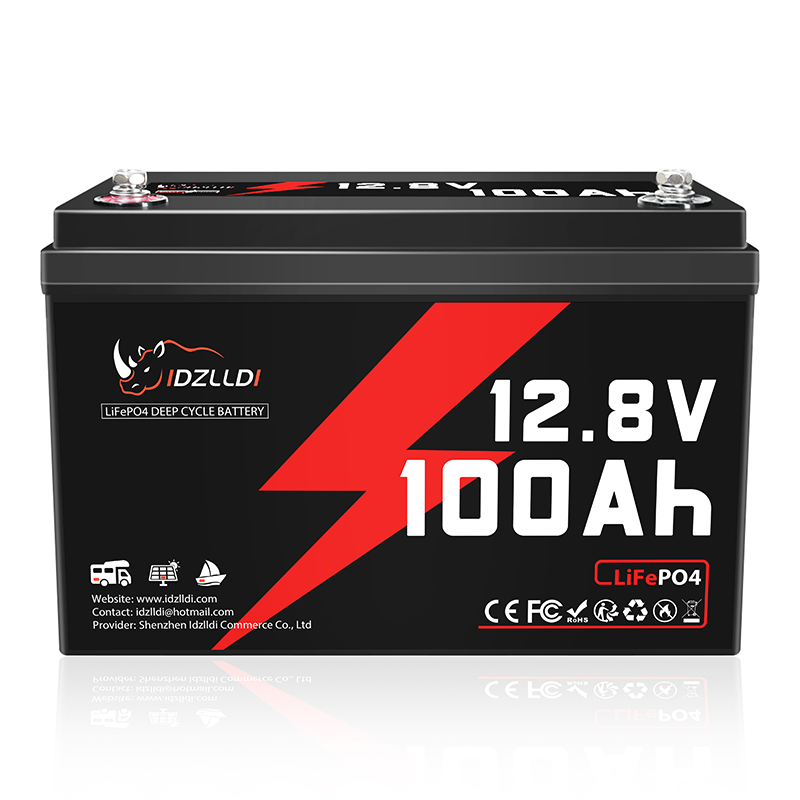 Renewable Energy Source - IDZLLDI 12,8V 100Ah LiFePO4-Batterie mit integriertem