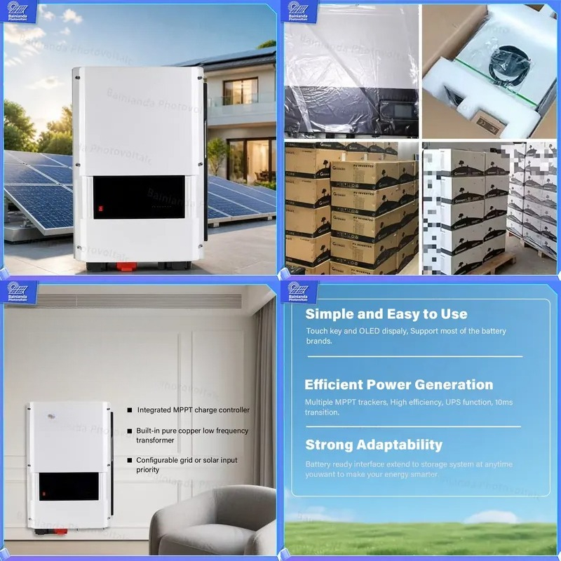 Wind Solar Hybrid Kit - Netzunabhängiges Solarstromsystem-Kit 5KW Hybrid-Windgenerator MPPT-Laderegler Wechselrichter
