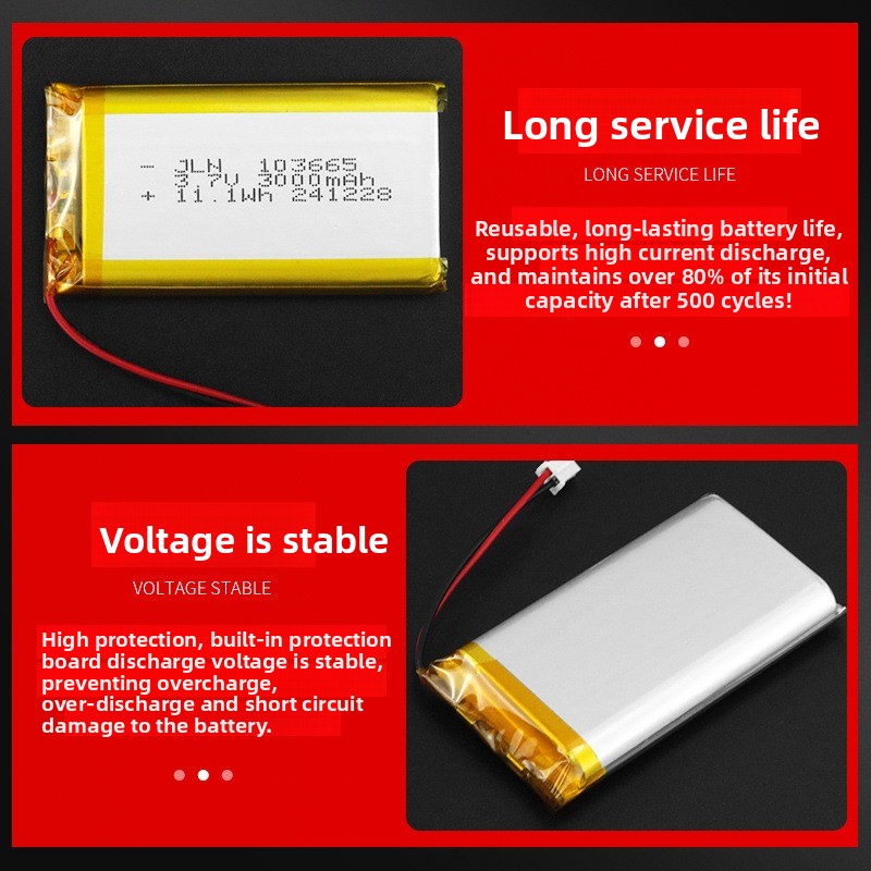 103665 3,7 V 3000 mAh Polymer- – Renewable Energy Source Bewertung und Preis
