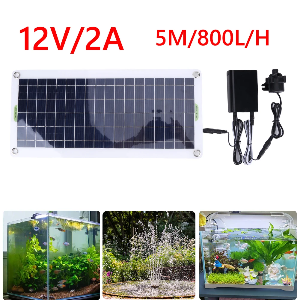 30W 800L/H DC 18V Geräuscharme – Solar Pool Pump Kit Bewertung und Preis