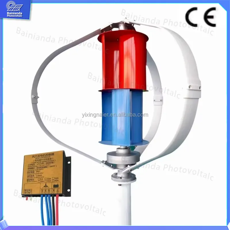 300W 400W Vertikalachsen-Windt – Wind Solar Hybrid Kit Bewertung und Preis