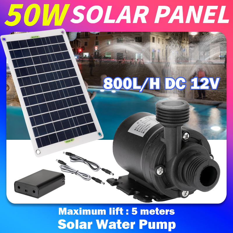 50W 12V Geräuscharm Bürstenlos – Solar Pool Pump Kit Bewertung und Preis
