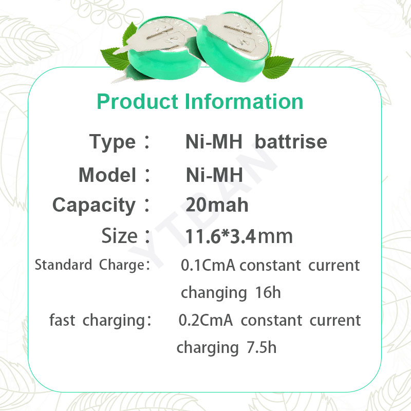 2-50 Stück 1,2V 20mAh Ni-MH Wi – Renewable Energy Source Bewertung und Preis