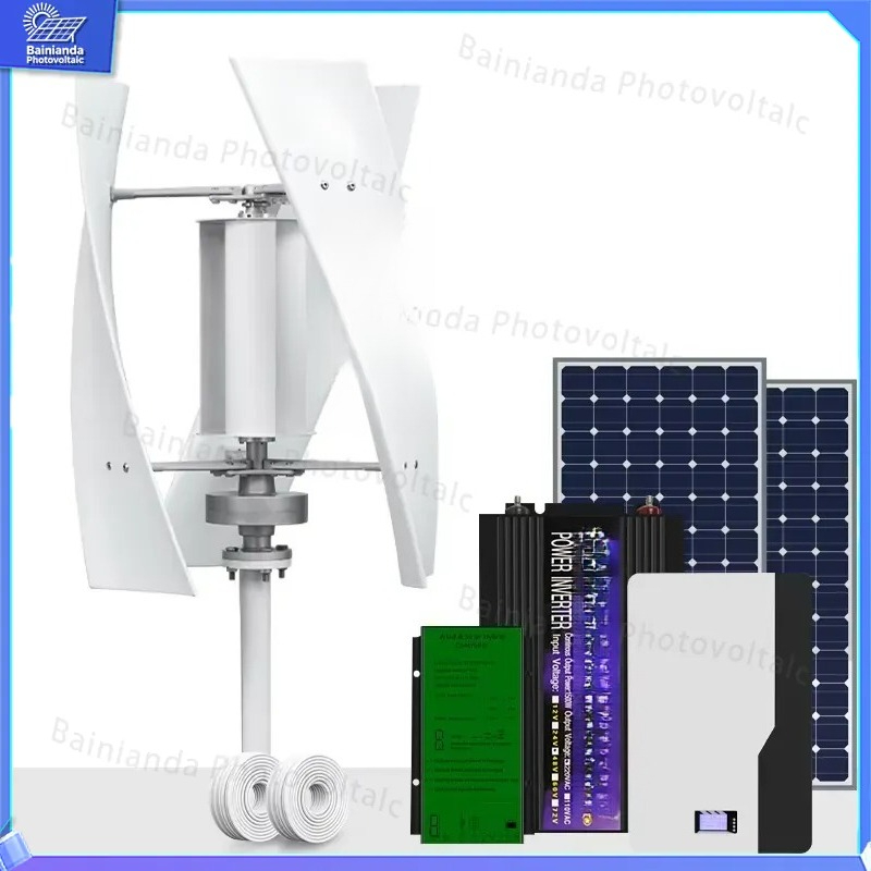 Vertikaler Windturbinengenerat – Wind Solar Hybrid Kit Bewertung und Preis